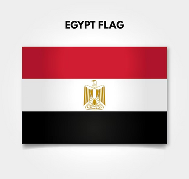 Egyptian Flag 15x22cm